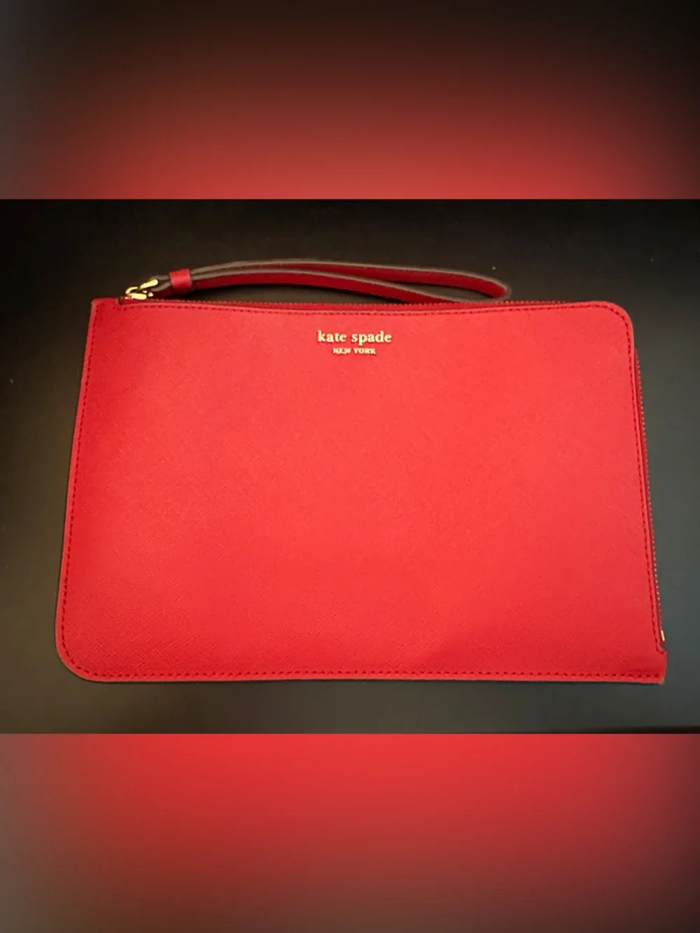 kate spade Red Zip Wristlet